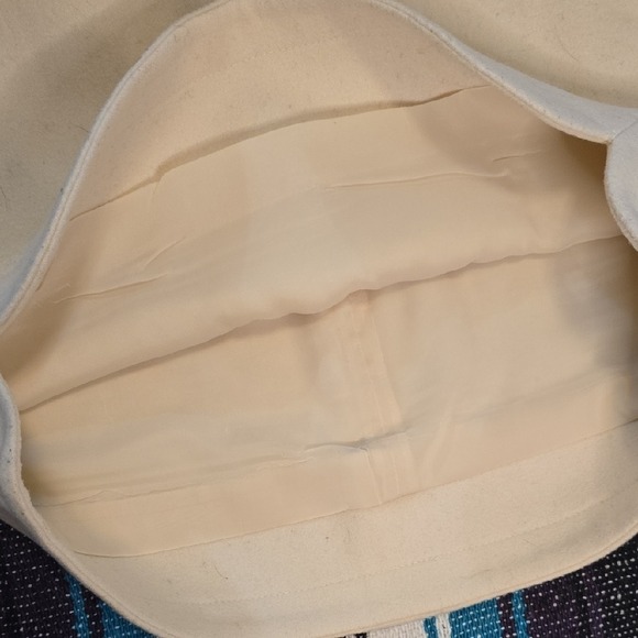 J. Crew Women's Beige Wool Blend Mini Skirt Size 4 Scalloped Hem - Picture 4 of 7